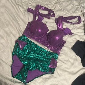 Little mermaid bikini women’s plus - never worn